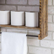 Load image into Gallery viewer, Camelia - Three Tier Rustic Wall Shelves