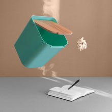Load image into Gallery viewer, Modern Wooden Office Trash Can