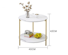 Load image into Gallery viewer, Milton - Wooden Two-Layer Marble Texture Coffee Table