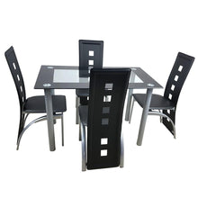 Load image into Gallery viewer, Alisei - Tempered Glass Dining Table and Chairs