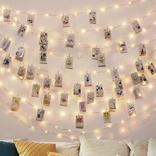 Load image into Gallery viewer, Strung - LED Fairy Light String with Photo Clips