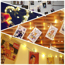 Load image into Gallery viewer, Strung - LED Fairy Light String with Photo Clips