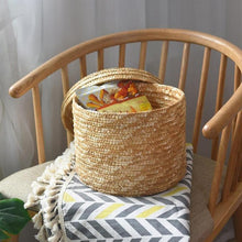 Load image into Gallery viewer, Kade - 3 Piece Handmade Straw Basket Organizer