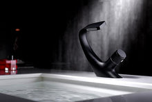 Load image into Gallery viewer, Annetta - Modern Chrome Plated Solid Brass Waterfall Spout Bathroom Faucet