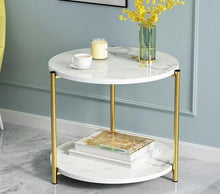 Load image into Gallery viewer, Milton - Wooden Two-Layer Marble Texture Coffee Table
