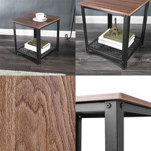 Load image into Gallery viewer, Vernon - Metal Frame Square Double Layer Side Table