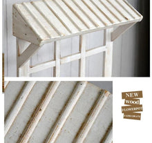 Load image into Gallery viewer, Handmade Weathered Wooden Window Inspired Flower Pot