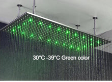 Load image into Gallery viewer, Massimo - Luxury LED Rainfall Ceiling Shower Head