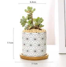 Load image into Gallery viewer, Rory - Round Geometric Pattern Flower Pot