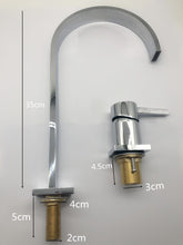 Load image into Gallery viewer, Raffo - Long Tube Two Hole Bathroom Sink Faucet
