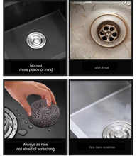 Load image into Gallery viewer, Ari - Black Nano Antibacterial Stainless Steel Double Bowl Kitchen SInk