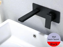 Load image into Gallery viewer, Odell - Luxurious Matte Black Wall Mounted Bathroom Faucet