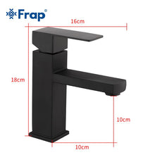 Load image into Gallery viewer, Delmer - Black Stainless Steel Square Bathroom Faucet