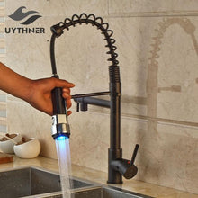Load image into Gallery viewer, Carylon - LED Kitchen Spring Deck Mounted Faucet