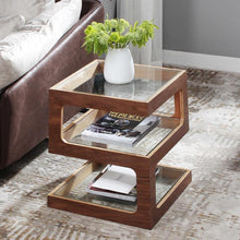 Load image into Gallery viewer, Thierry - Three Tier Walnut End Table