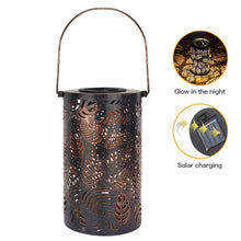 Load image into Gallery viewer, Mateo - Leaf Pattern Shadow Cast Lantern