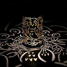 Load image into Gallery viewer, Omar - Owl Shadow Cast Lantern