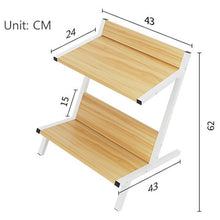 Load image into Gallery viewer, Ida - Double Layer Wooden Coffee Table Organizer