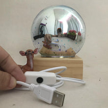 Load image into Gallery viewer, Modern Art-Deco Crystal Ball Night Light