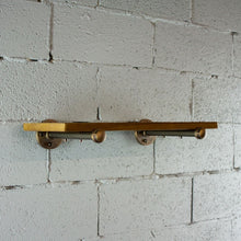Load image into Gallery viewer, Industrial Vintage Wood Finish Wall Mounted Shelf
