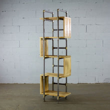 Load image into Gallery viewer, Modern Five Shelf Open Pipe Display Bookcase
