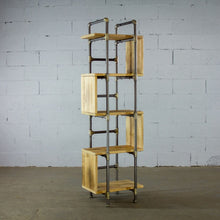 Load image into Gallery viewer, Modern Five Shelf Open Pipe Display Bookcase
