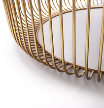 Load image into Gallery viewer, Mie Coffee Table - Carrara Marble Top &amp; Gold Base
