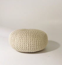 Load image into Gallery viewer, Handmade Round Knitted Pouf
