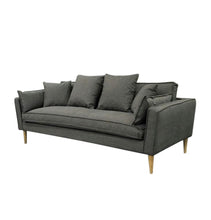Load image into Gallery viewer, Olivia - 3-Seater Grey Sofa &amp; Ottoman
