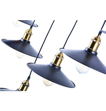 Load image into Gallery viewer, Factory - 7 Cord Cluster Industrial Pendant Chandelier
