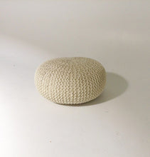 Load image into Gallery viewer, Handmade Round Knitted Pouf

