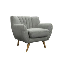 Load image into Gallery viewer, Lilly - 1-Seater Light Grey Lounge Chair
