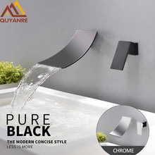 Load image into Gallery viewer, Leon - Chrome Wall Mount Waterfall Flow Single Handle Faucet
