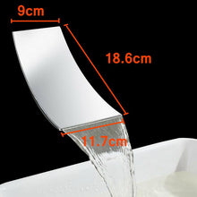 Load image into Gallery viewer, Leon - Chrome Wall Mount Waterfall Flow Single Handle Faucet
