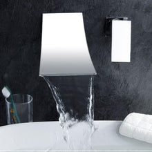 Load image into Gallery viewer, Leon - Chrome Wall Mount Waterfall Flow Single Handle Faucet
