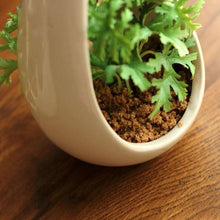 Load image into Gallery viewer, Decorative Ceramic Hanging Planter Pot with Artificial Plant
