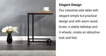 Load image into Gallery viewer, Elettra - 4 Wheeled Portable Metal Framed Coffee Table
