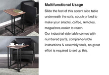 Load image into Gallery viewer, Elettra - 4 Wheeled Portable Metal Framed Coffee Table
