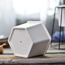 Load image into Gallery viewer, Dynesty - Hexagon Ceramic Planter &amp; Stand
