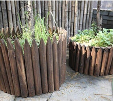 Load image into Gallery viewer, Picket - Wooden Pile Flowerbed Fence

