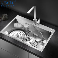 Load image into Gallery viewer, Huxon - Handmade Stainless Steel Lead-Free Large Kitchen Sink
