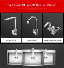Load image into Gallery viewer, Huxon - Handmade Stainless Steel Lead-Free Large Kitchen Sink
