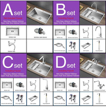 Load image into Gallery viewer, Huxon - Handmade Stainless Steel Lead-Free Large Kitchen Sink
