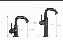 Load image into Gallery viewer, Anaia - Vintage Style Brass Bathroom Faucet
