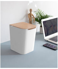 Load image into Gallery viewer, Modern Wooden Office Trash Can
