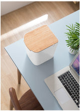 Load image into Gallery viewer, Modern Wooden Office Trash Can
