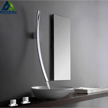 Load image into Gallery viewer, Miquel - Chrome Wall Mounted Waterfall Spout Bathroom Faucet
