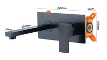 Load image into Gallery viewer, Odell - Luxurious Matte Black Wall Mounted Bathroom Faucet
