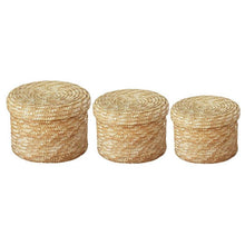 Load image into Gallery viewer, Kade - 3 Piece Handmade Straw Basket Organizer
