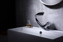 Load image into Gallery viewer, Annetta - Modern Chrome Plated Solid Brass Waterfall Spout Bathroom Faucet
